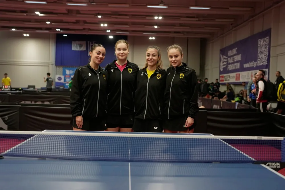 Γνωστό το ευρωπαϊκό πρόγραμμα για τα κορίτσια του πινγκ πονγκ της ΑΕΚ!